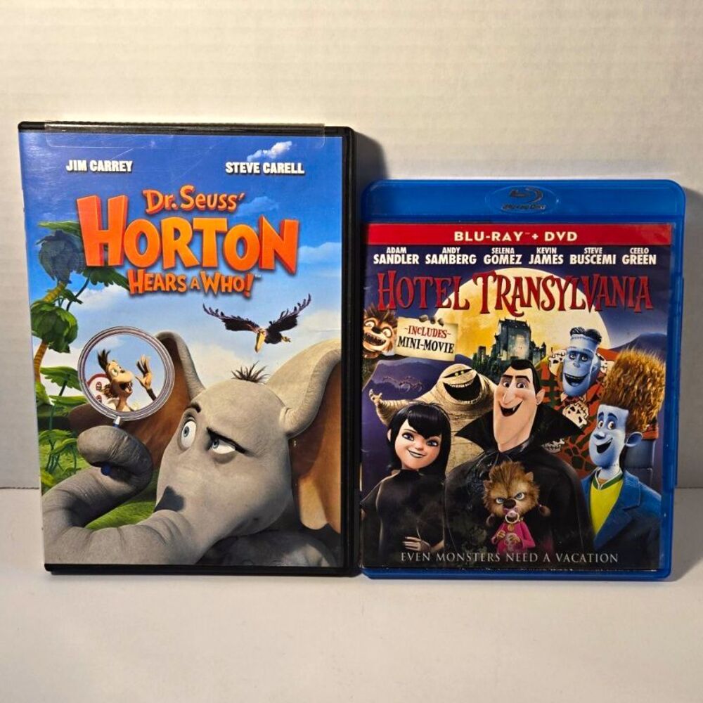 Horton Hears a Who! / Hotel Transylvania Blu-ray+DVD Lot PG Animation